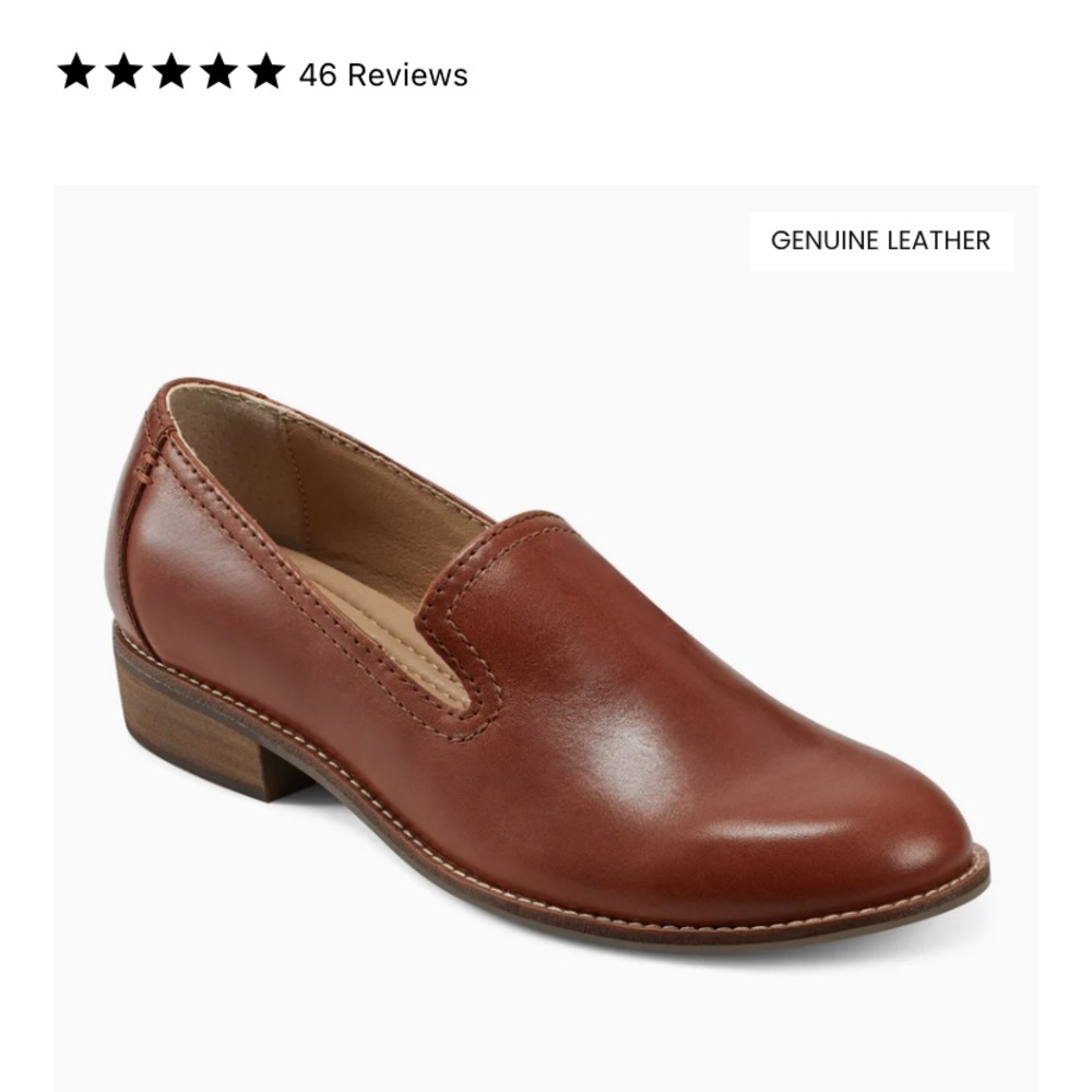 Earth Tan Leather Loafers
